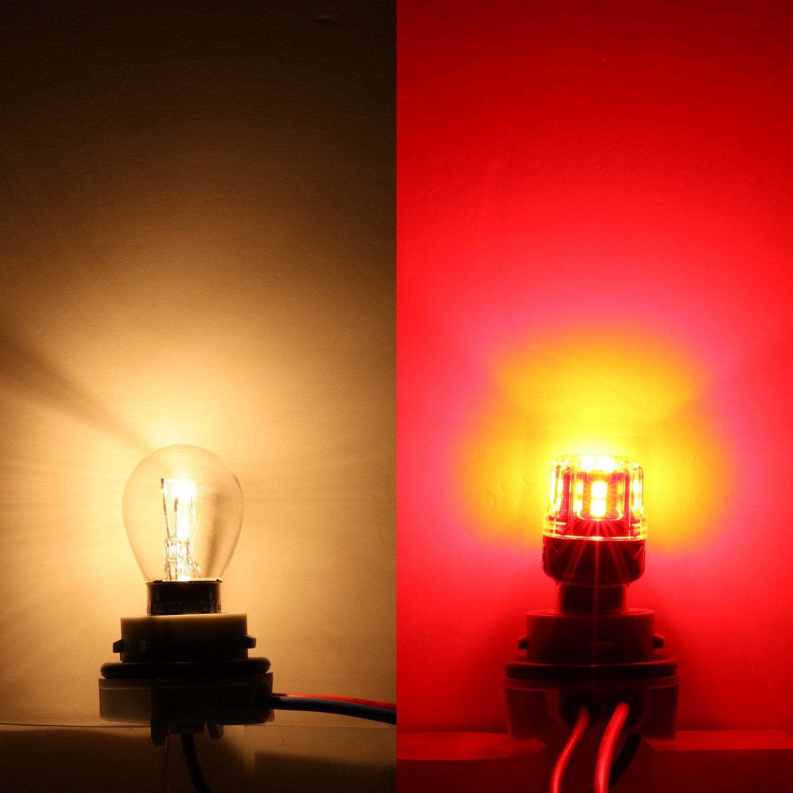 AUXBEAM 1157 BAY15D LED Front Turn Signal Parking DRL Light Bulbs Error Free 2X