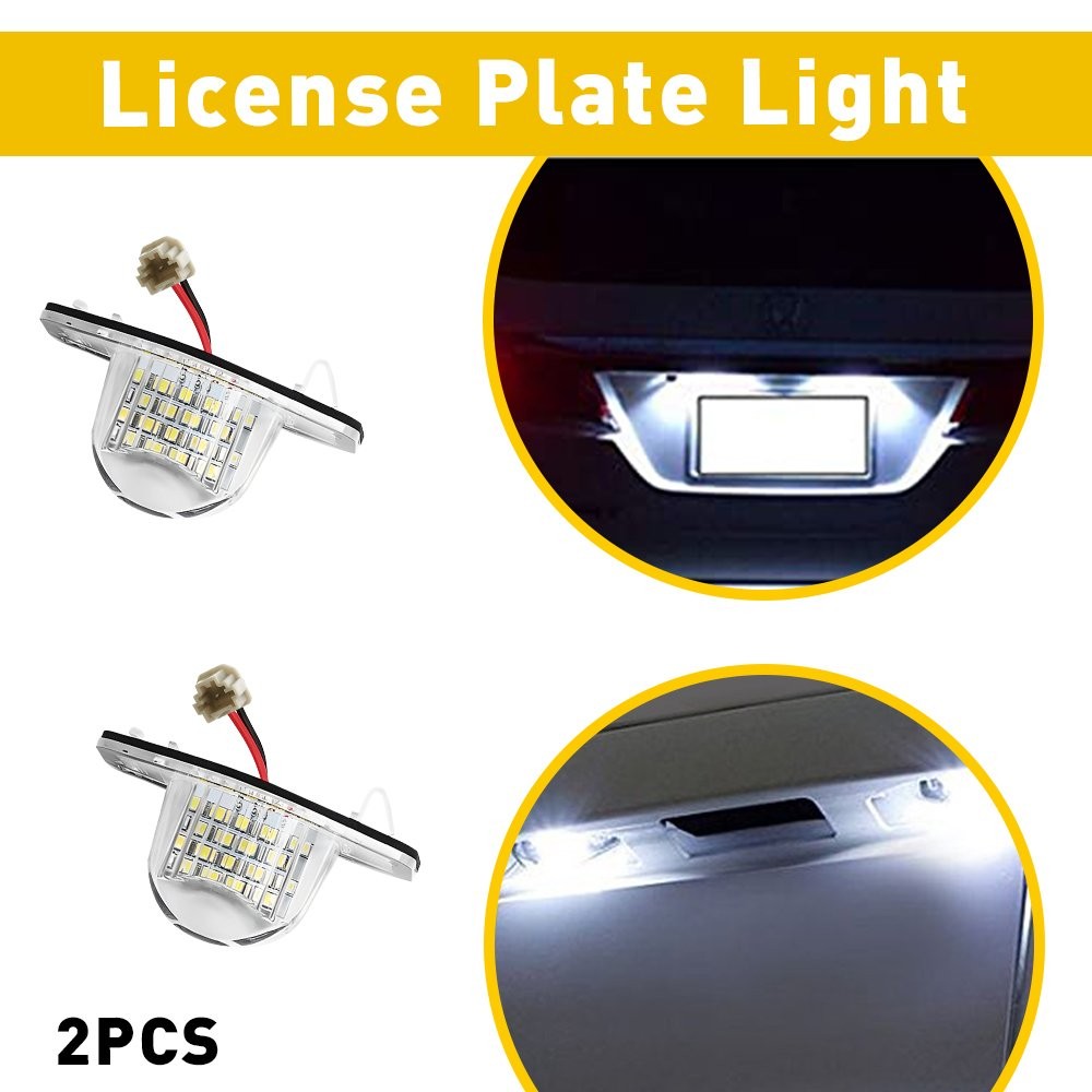 2 PCS License Plate LED Assembly Light For Honda Coupe Civic 2012 2013 2014 2015