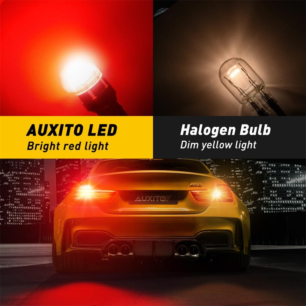 7443 LED 7440 Red Blinking Brake Stop Tail Parking Back up Light Bulbs 9V-16V