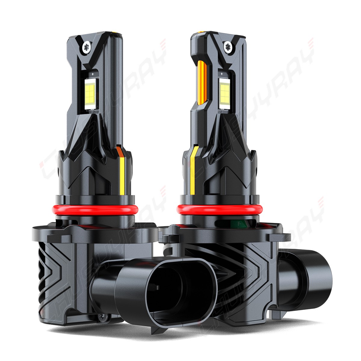 2side 9005+9006 LED Combo LED Headlight Kit 5000LM Light Bulbs Hi/Low Beam